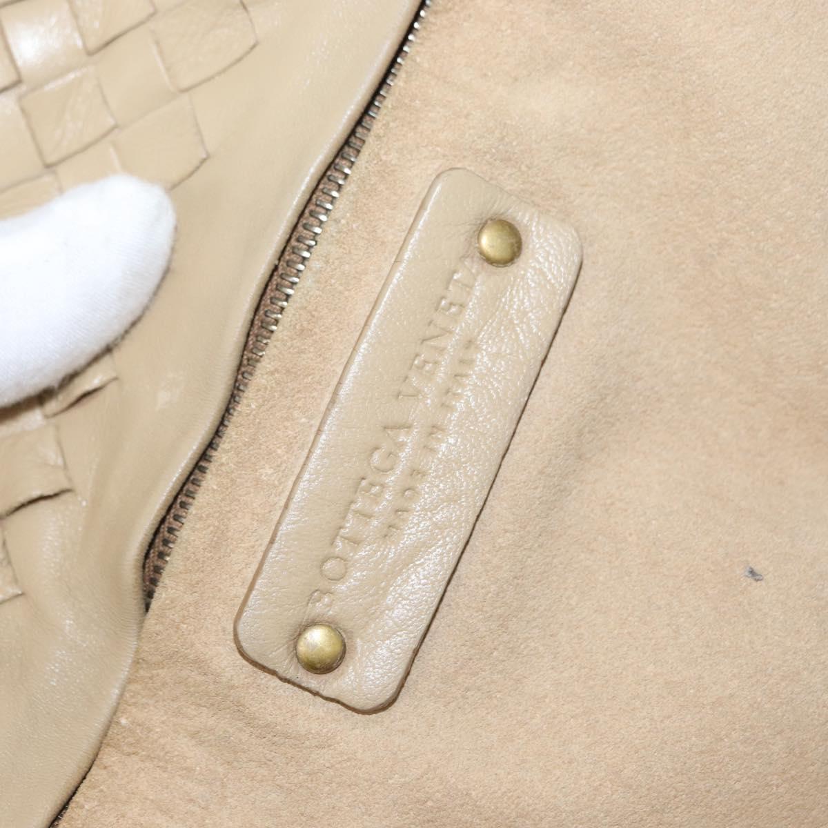 BOTTEGA VENETA INTRECCIATO Tote Bag Leather Beige Auth ep12922