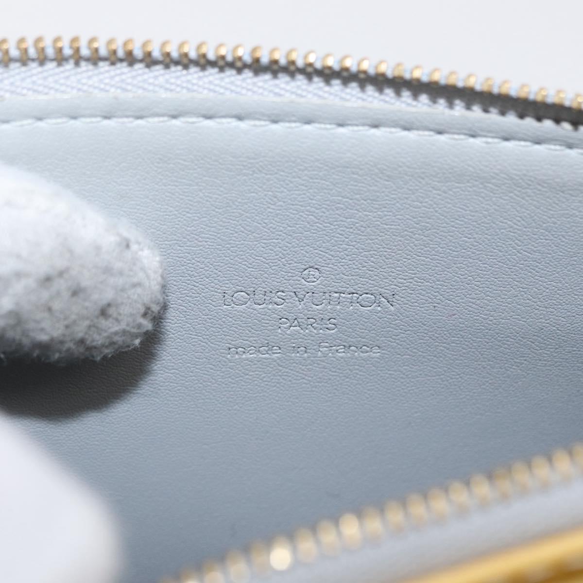 LOUIS VUITTON Monogram Vernis Motto Accessory Pouch Gris M91030 LV Auth ep12938