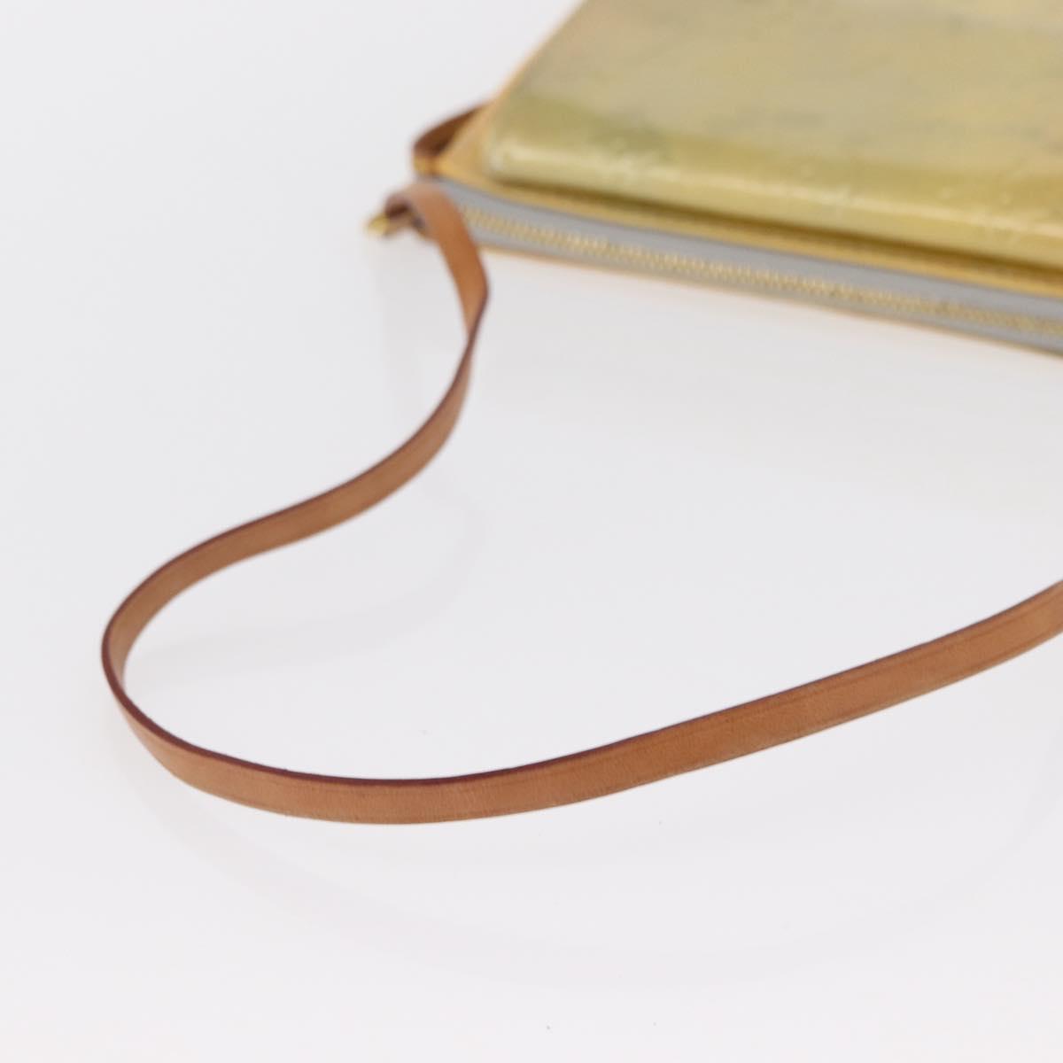 LOUIS VUITTON Monogram Vernis Motto Accessory Pouch Gris M91030 LV Auth ep12938