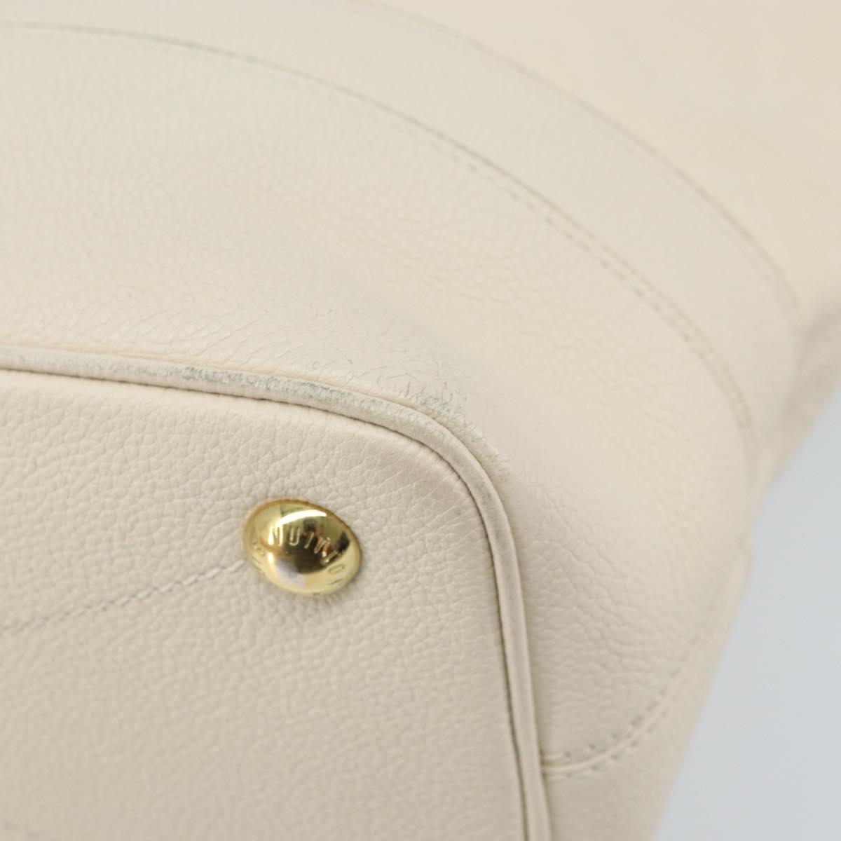 LOUIS VUITTON Monogram Empreinte Citadine PM Tote Bag Neige M40554 Auth ep12944