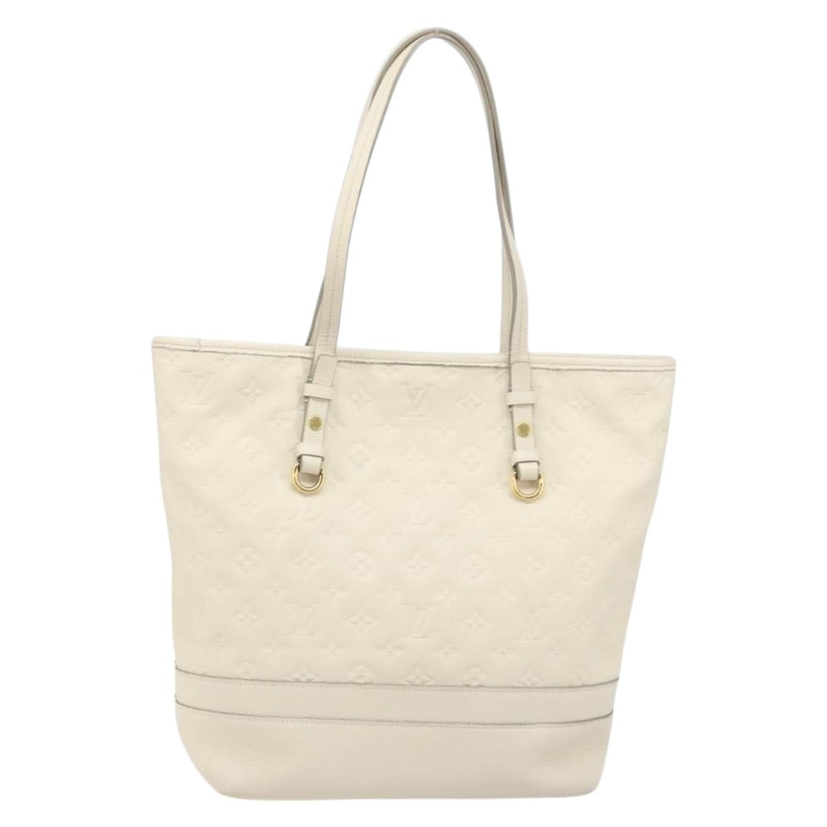 LOUIS VUITTON Monogram Empreinte Citadine PM Tote Bag Neige M40554 Auth ep12944