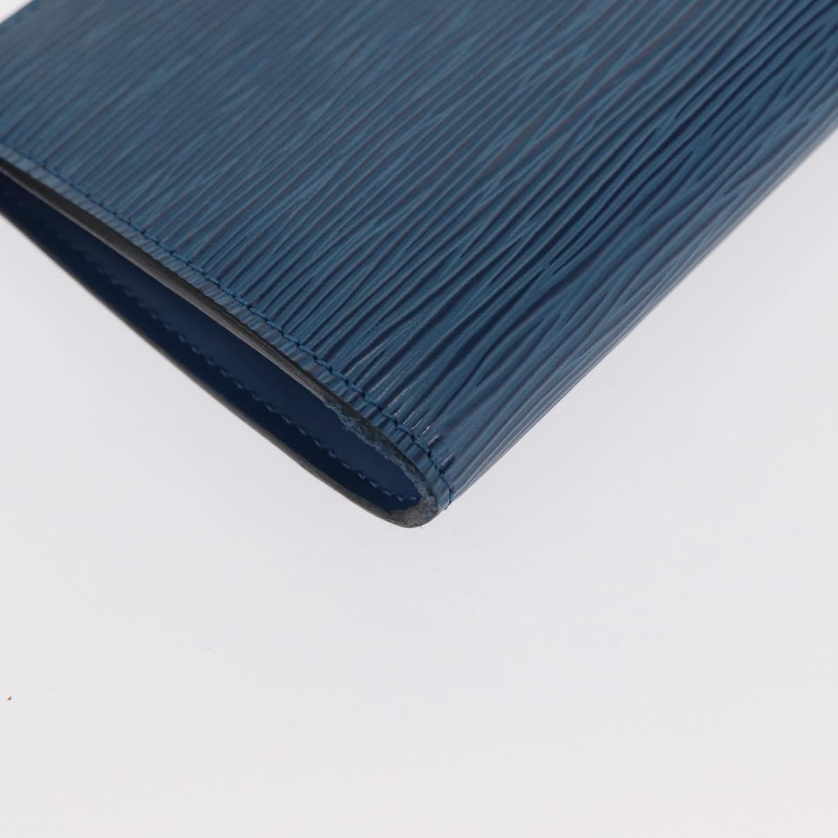 LOUIS VUITTON Epi Pochette Accessoires Pouch Blue M52985 LV Auth ep12951