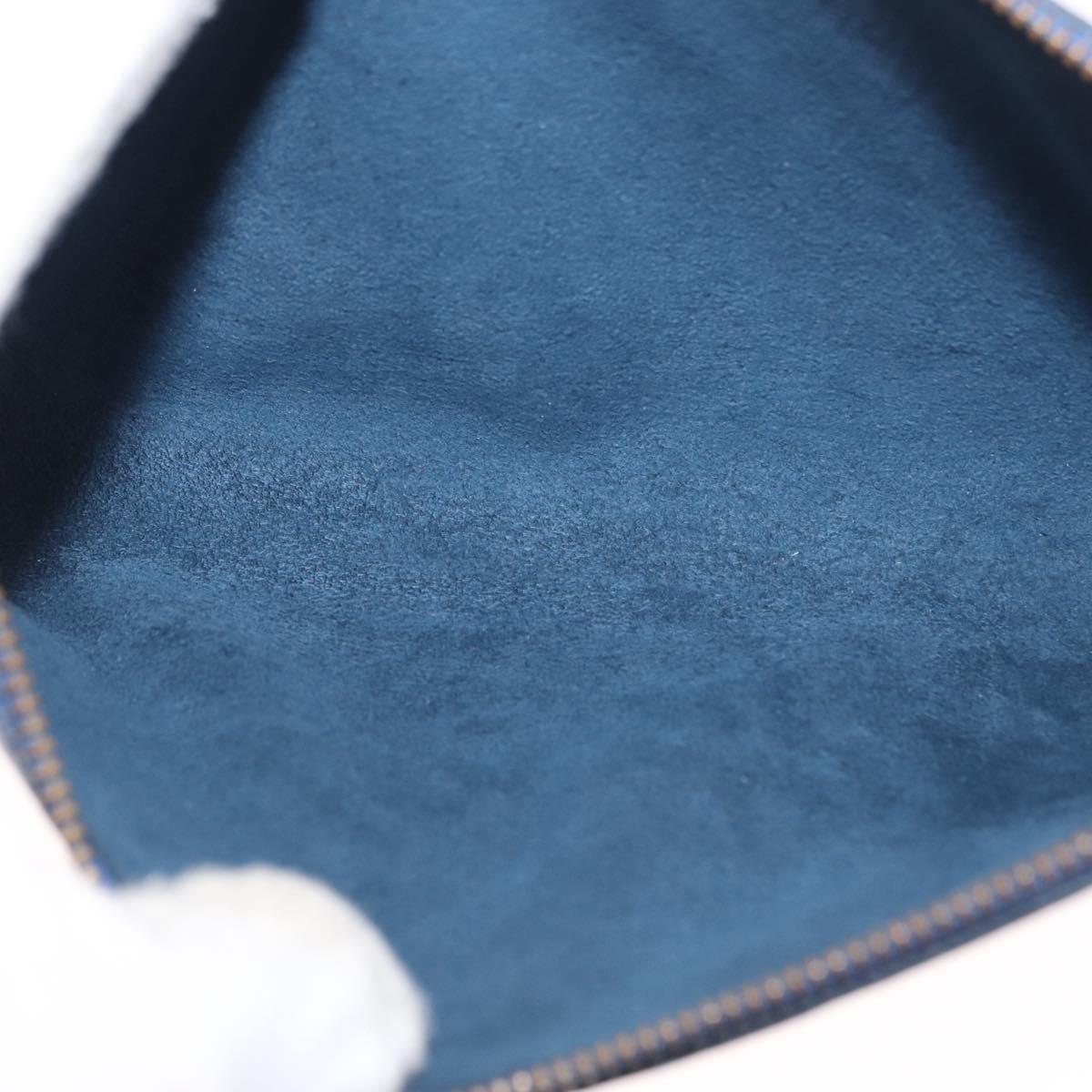 LOUIS VUITTON Epi Pochette Accessoires Pouch Blue M52985 LV Auth ep12951