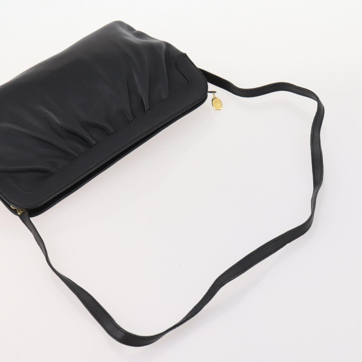CELINE Bag Leather 2 Set Black Auth ep12973
