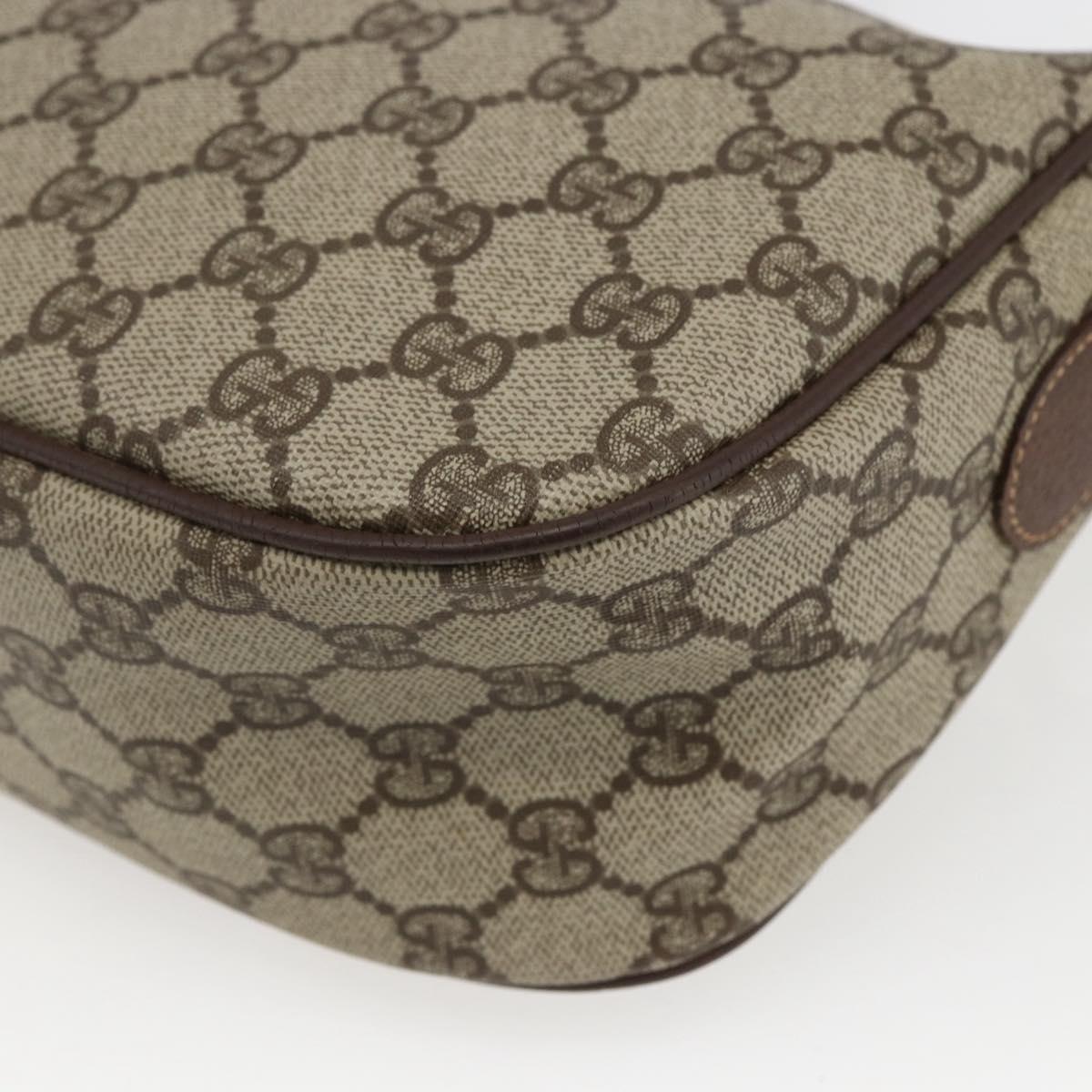 GUCCI GG Supreme Web Sherry Line Bag PVC Outlet Beige 001 123 6177 Auth ep12974