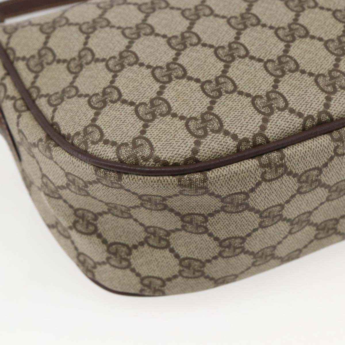 GUCCI GG Supreme Web Sherry Line Bag PVC Outlet Beige 001 123 6177 Auth ep12974