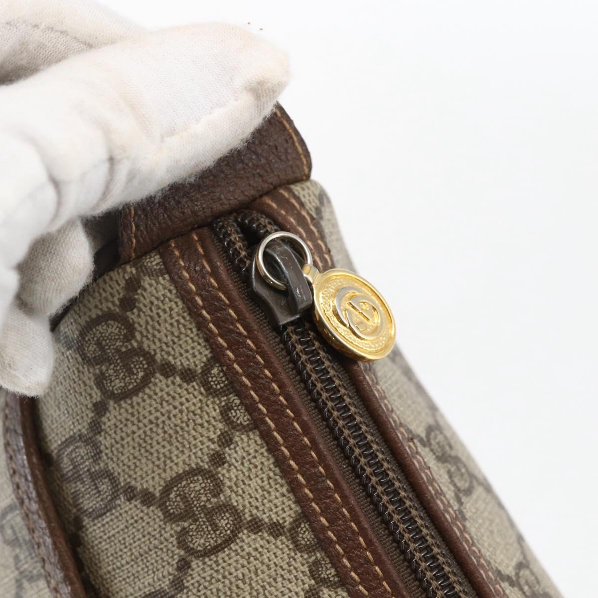 GUCCI GG Supreme Web Sherry Line Bag PVC Outlet Beige 001 123 6177 Auth ep12974