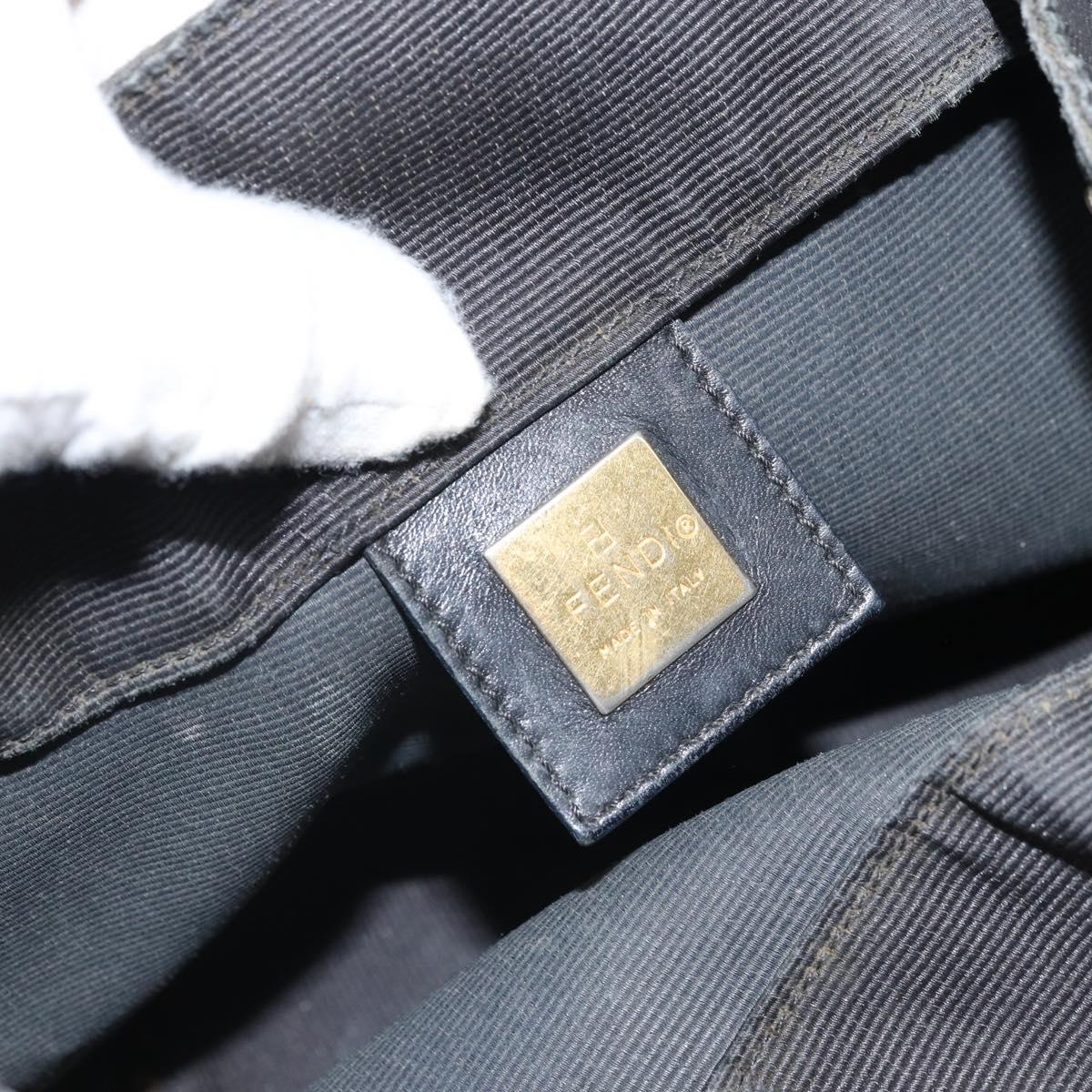 FENDI Hand Bag Nylon Black Auth ep12981