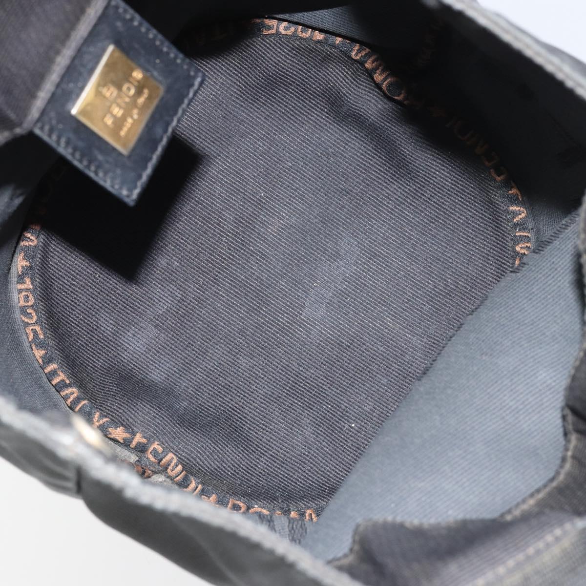 FENDI Hand Bag Nylon Black Auth ep12981