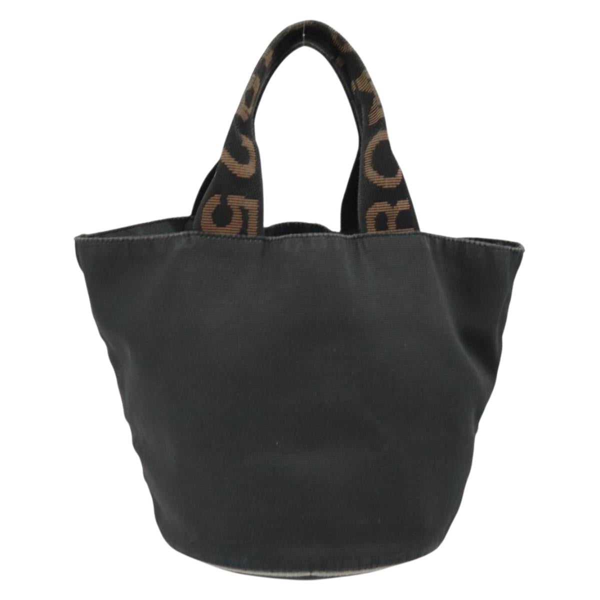 FENDI Hand Bag Nylon Black Auth ep12981