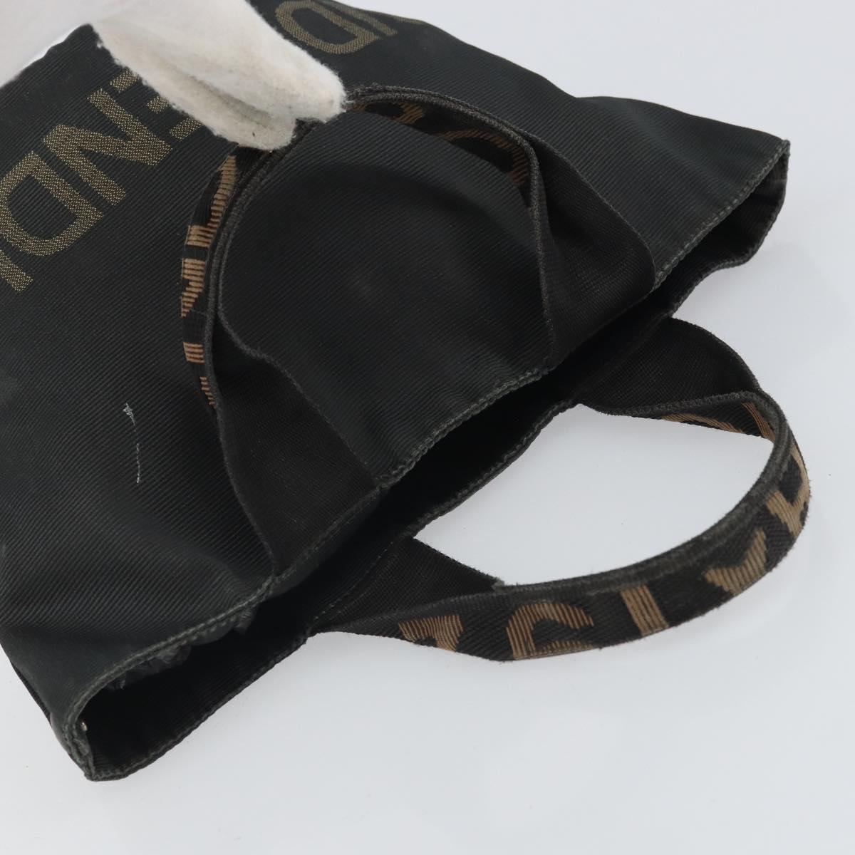 FENDI Hand Bag Nylon Black Auth ep12981