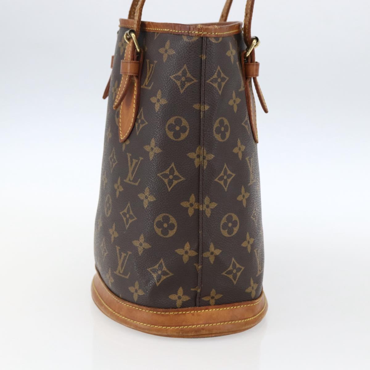 LOUIS VUITTON Monogram Bucket PM Shoulder Bag M42238 LV Auth ep13001