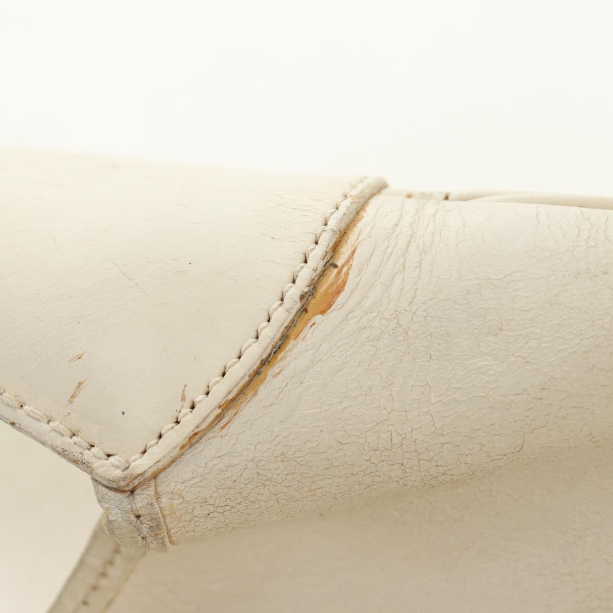 GUCCI Jackie Shoulder Bag Leather White 001 3346 Auth ep13015