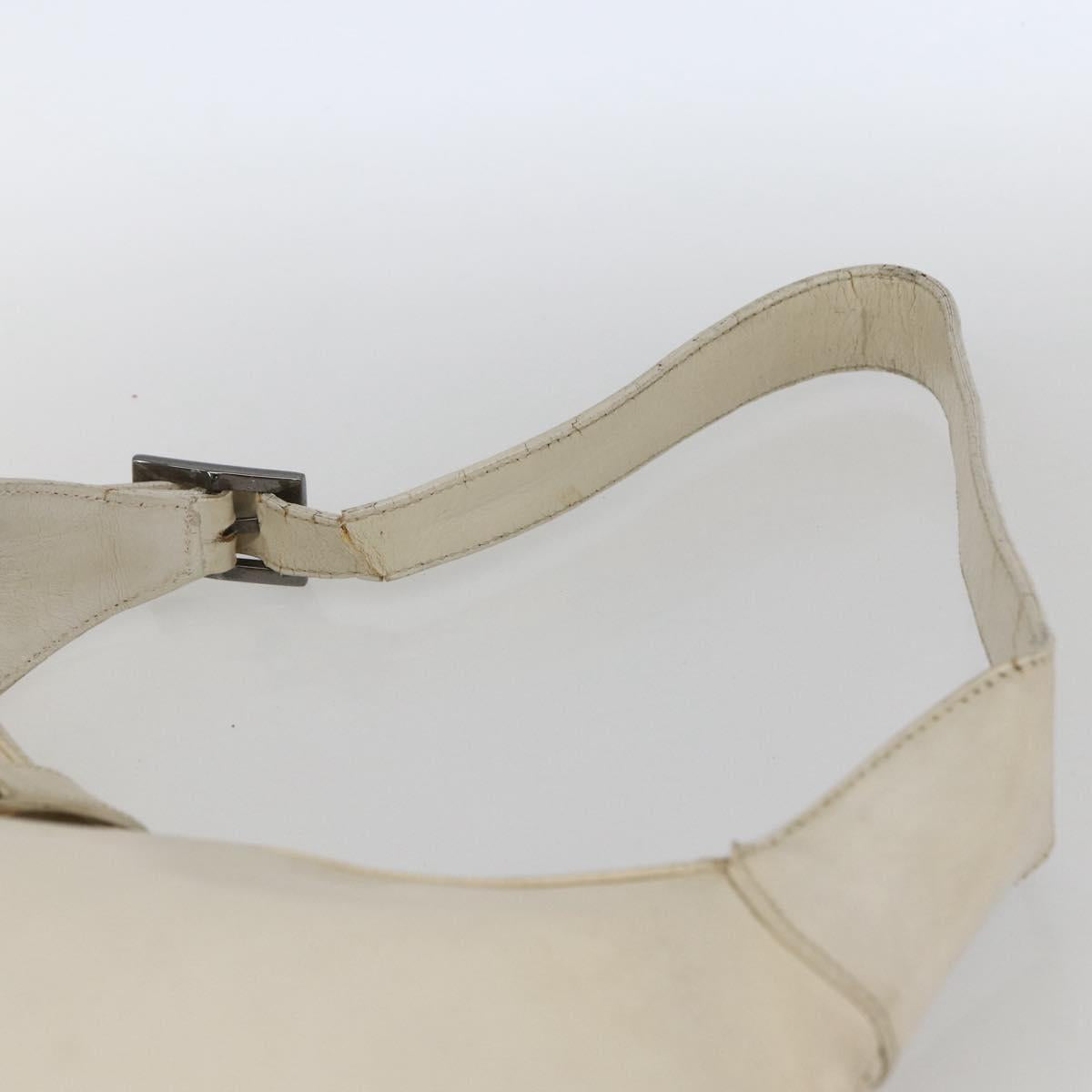 GUCCI Jackie Shoulder Bag Leather White 001 3346 Auth ep13015