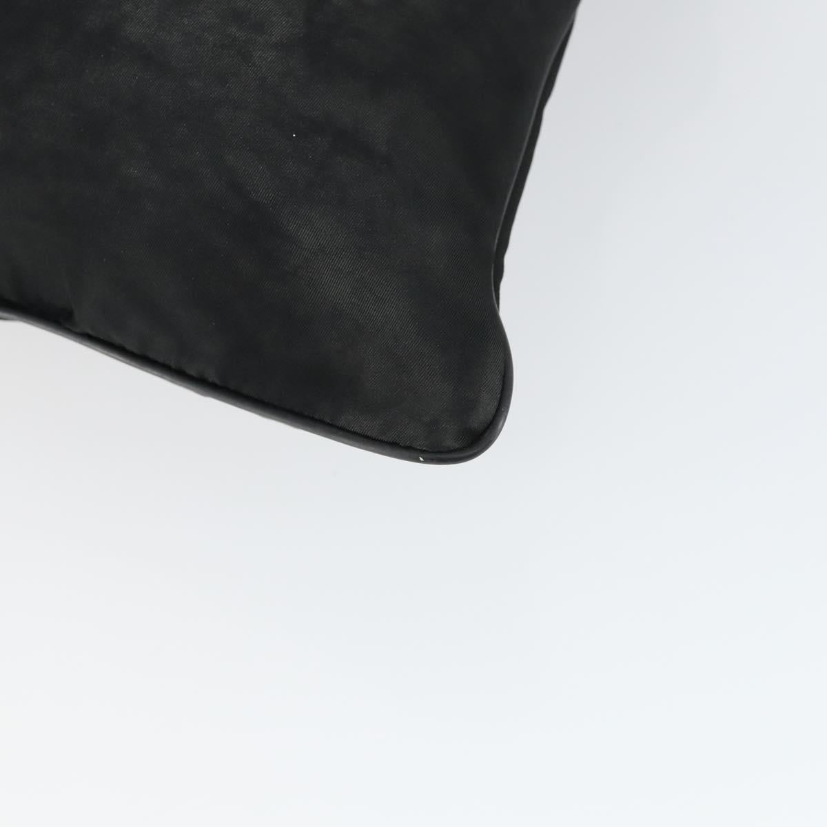 PRADA Shoulder Bag Nylon Black Silver Auth ep13020