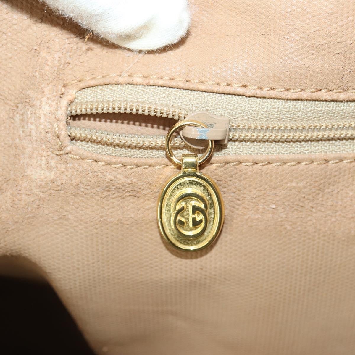 GUCCI GG Supreme Boston Bag PVC Leather Beige Gold 012 3754 6081 Auth ep13021