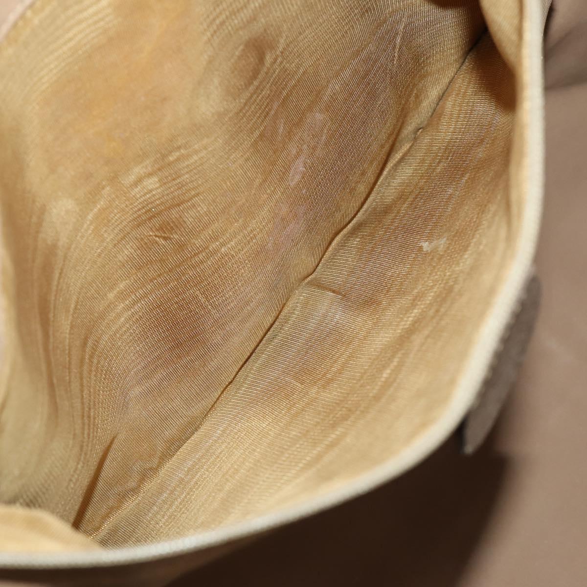 GUCCI GG Supreme Boston Bag PVC Leather Beige Gold 012 3754 6081 Auth ep13021