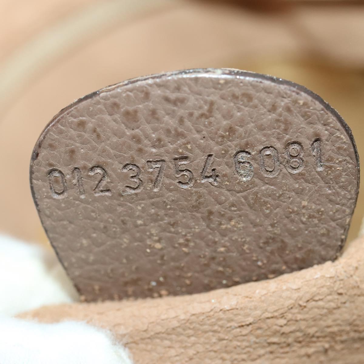 GUCCI GG Supreme Boston Bag PVC Leather Beige Gold 012 3754 6081 Auth ep13021