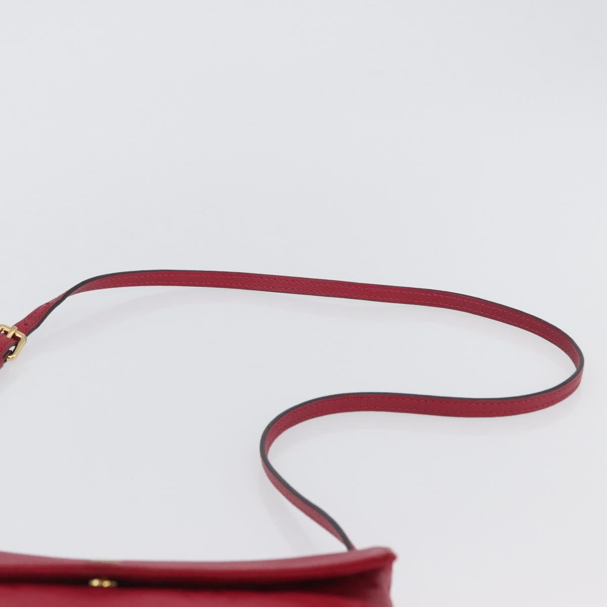 LOUIS VUITTON Monogram Empreinte Twice Shoulder Bag Cerise M50259 Auth ep13040