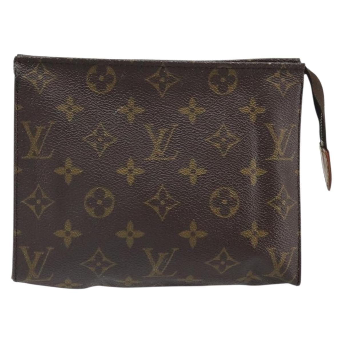 LOUIS VUITTON Monogram Poche Toilette 19 Pouch M47544 LV Auth ep13042