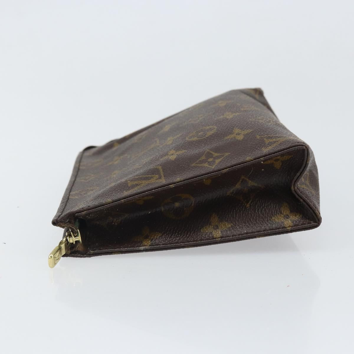 LOUIS VUITTON Monogram Poche Toilette 19 Pouch M47544 LV Auth ep13042