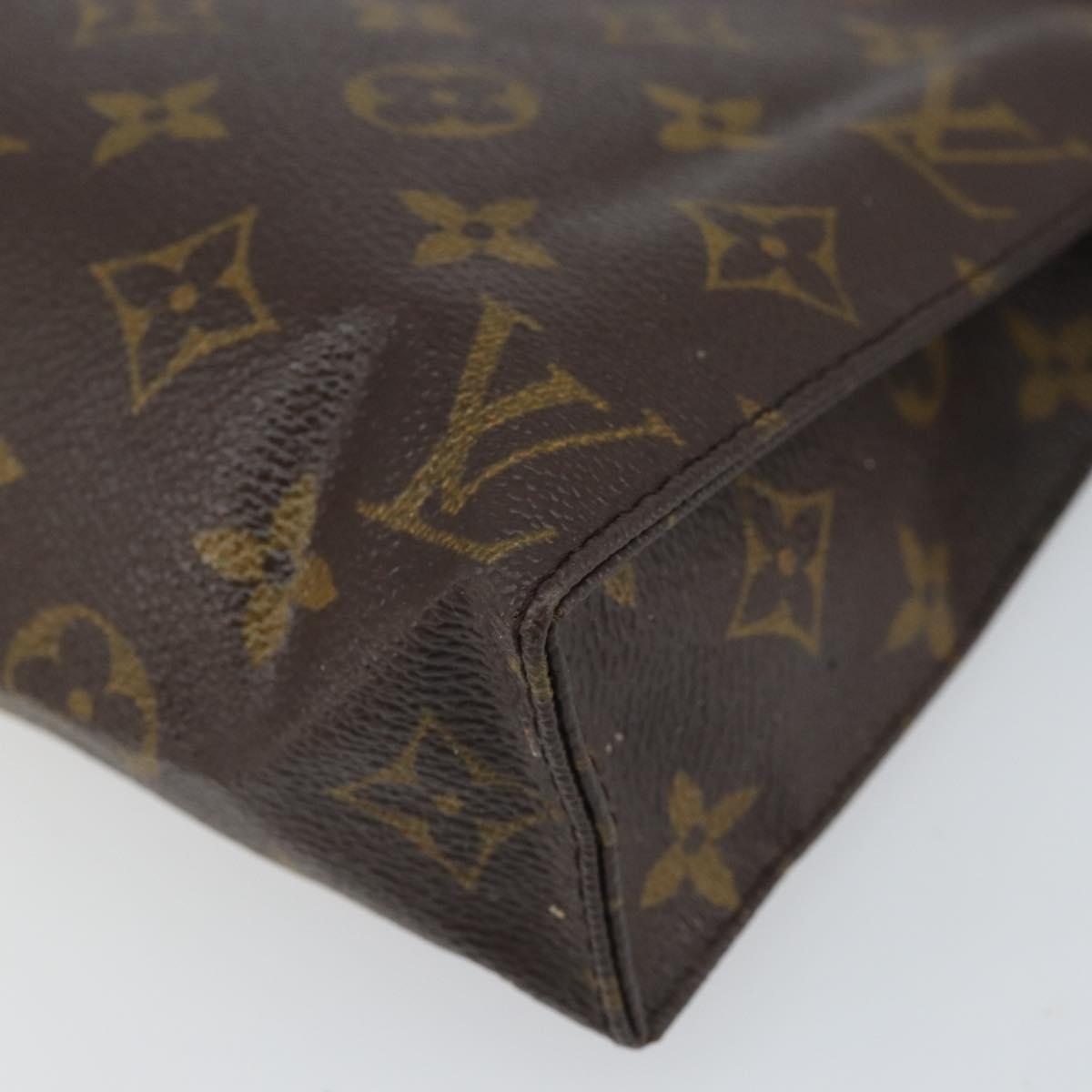 LOUIS VUITTON Monogram Poche Toilette 19 Pouch M47544 LV Auth ep13042