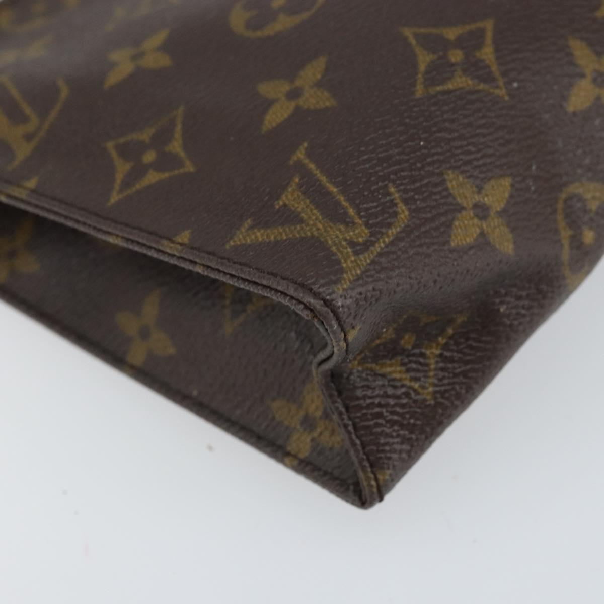 LOUIS VUITTON Monogram Poche Toilette 19 Pouch M47544 LV Auth ep13042