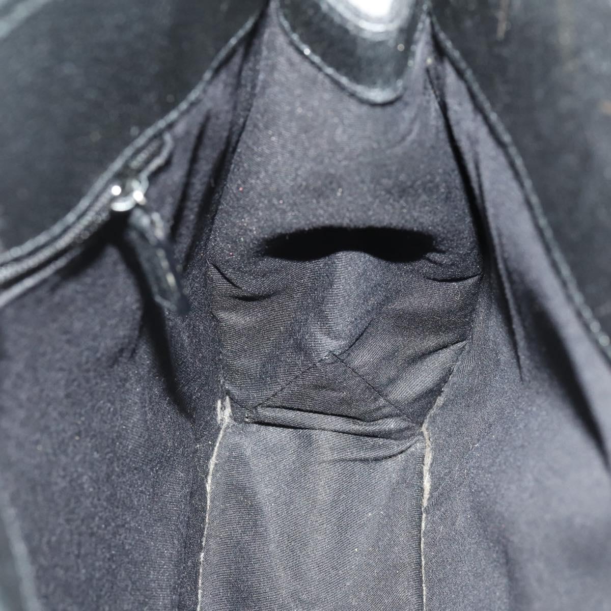 GUCCI GG Canvas Shoulder Bag Black Silver 120841 Auth ep13072