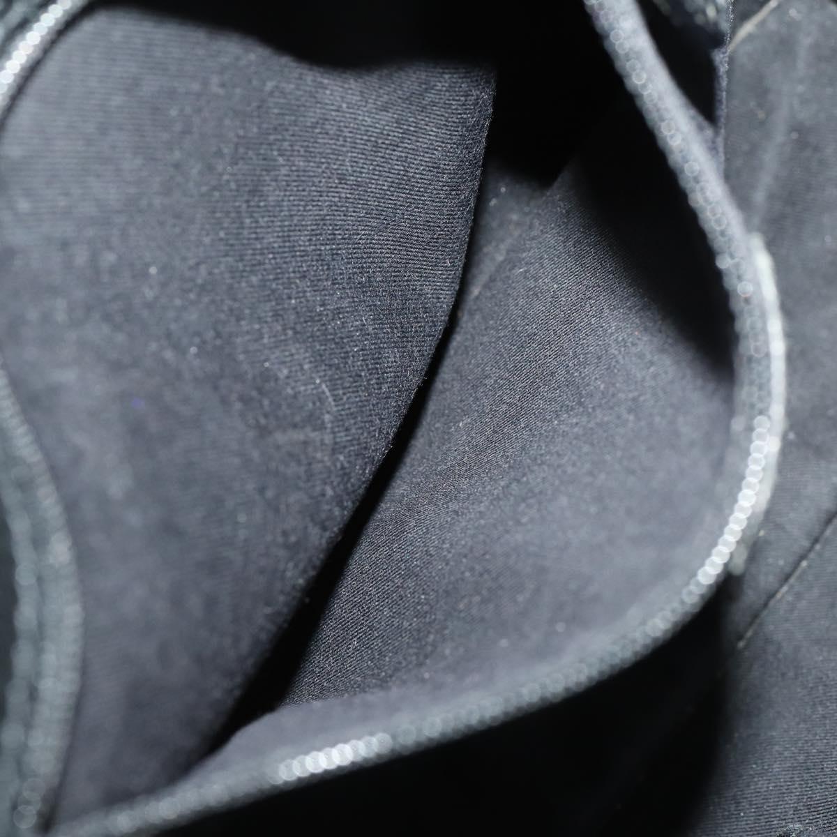 GUCCI GG Canvas Shoulder Bag Black Silver 120841 Auth ep13072