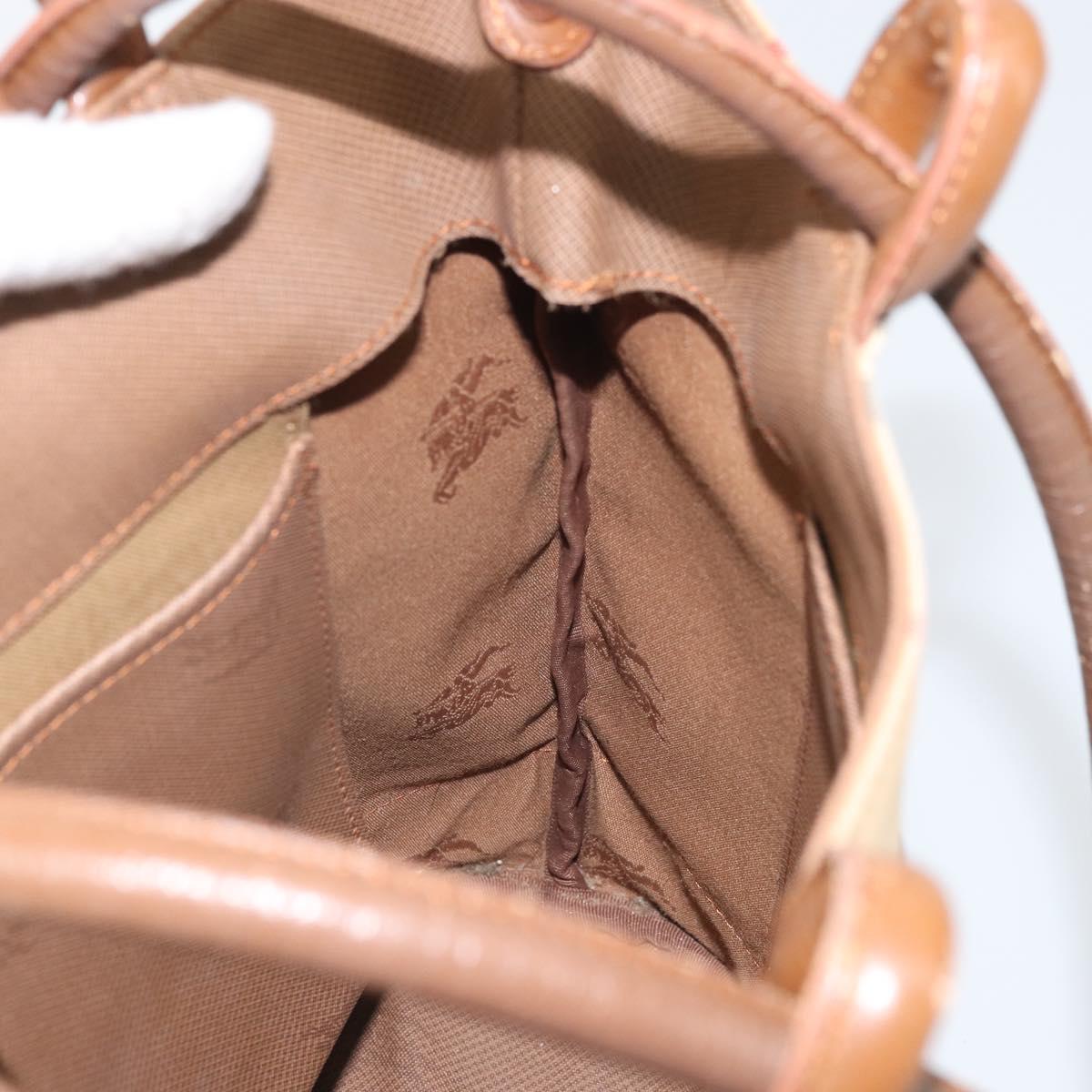 Burberrys Nova Check Tote Bag Canvas Beige Auth ep13077