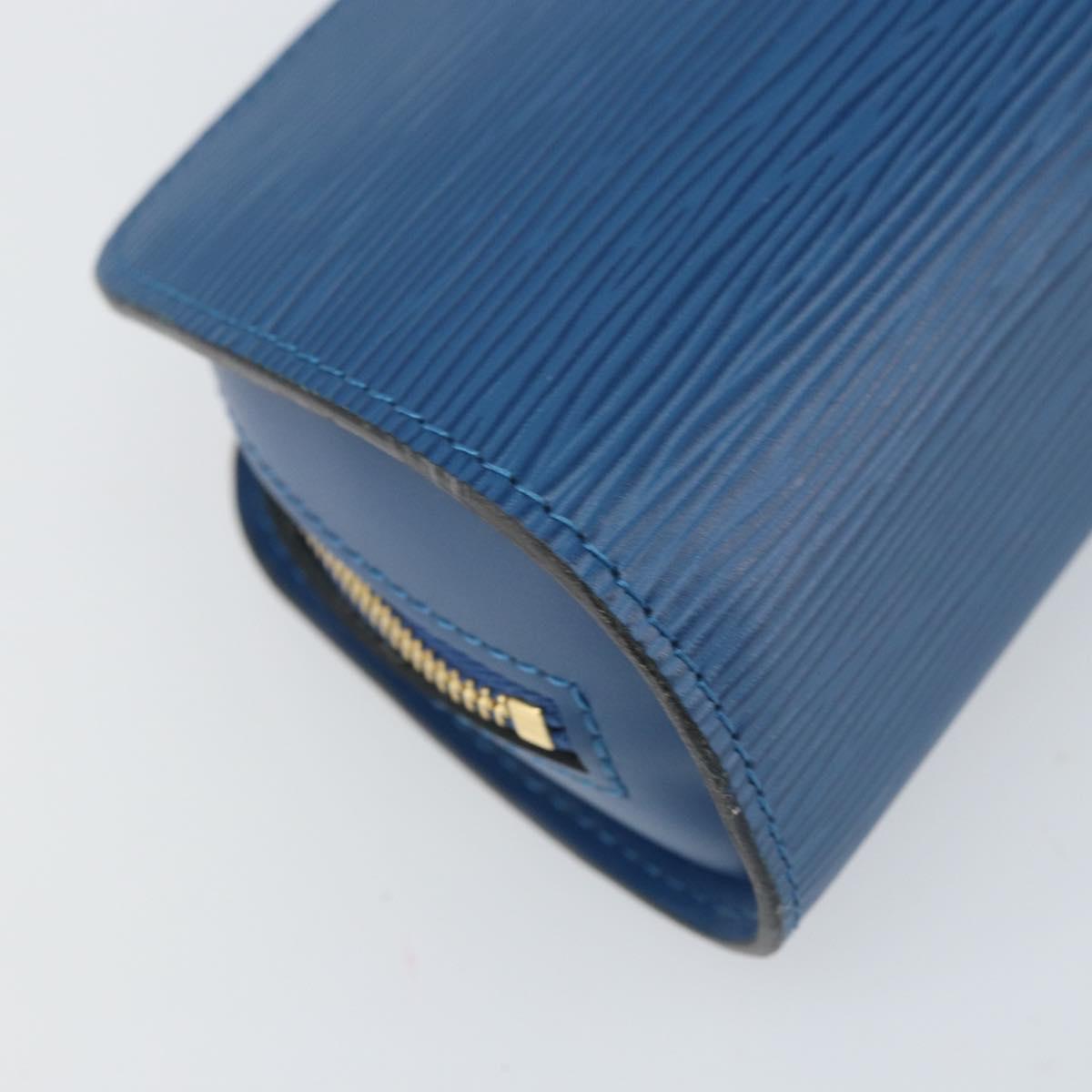 LOUIS VUITTON Epi Dauphine PM Pouch Blue M48445 LV Auth ep13081
