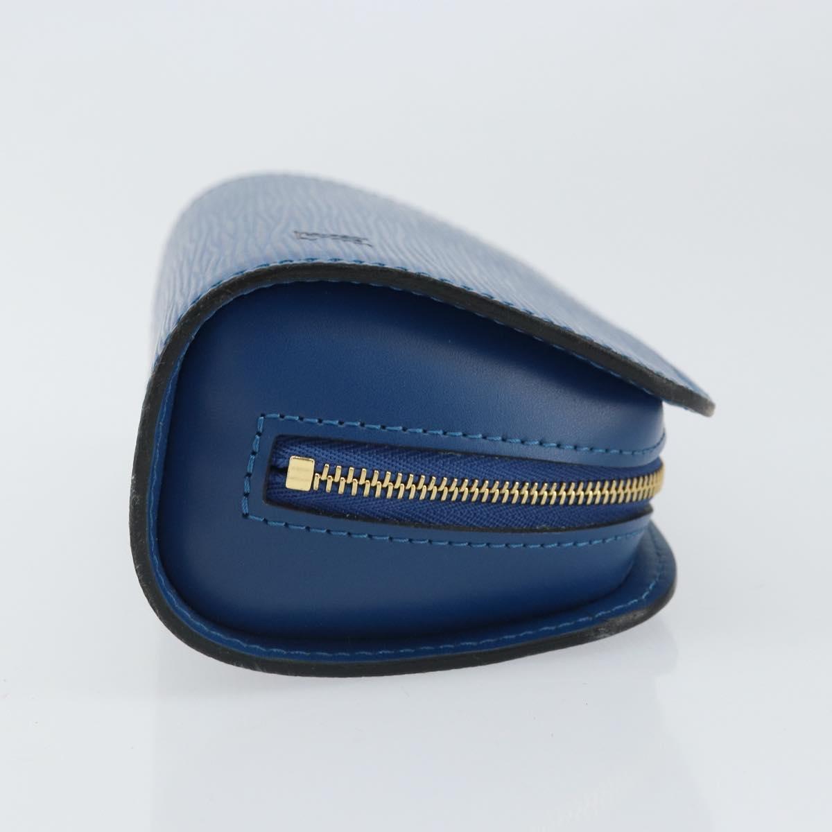 LOUIS VUITTON Epi Dauphine PM Pouch Blue M48445 LV Auth ep13081