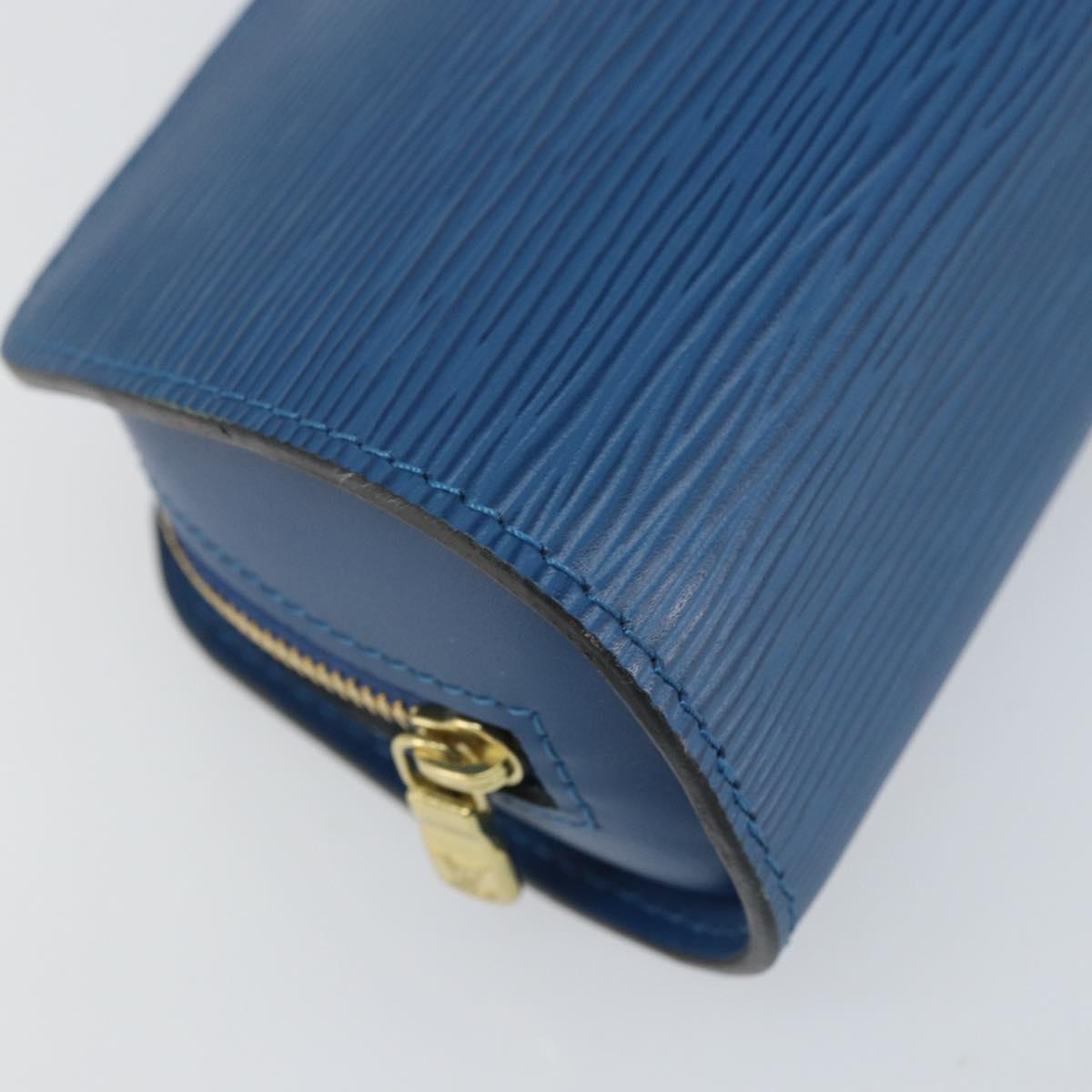 LOUIS VUITTON Epi Dauphine PM Pouch Blue M48445 LV Auth ep13081