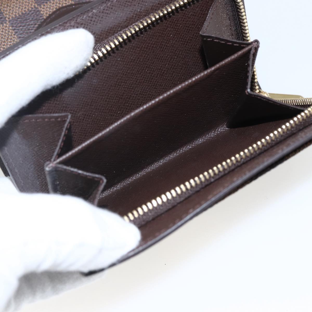LOUIS VUITTON Damier Ebene Portefeuille Joy Bifold Wallet N60034 LV Auth ep13095