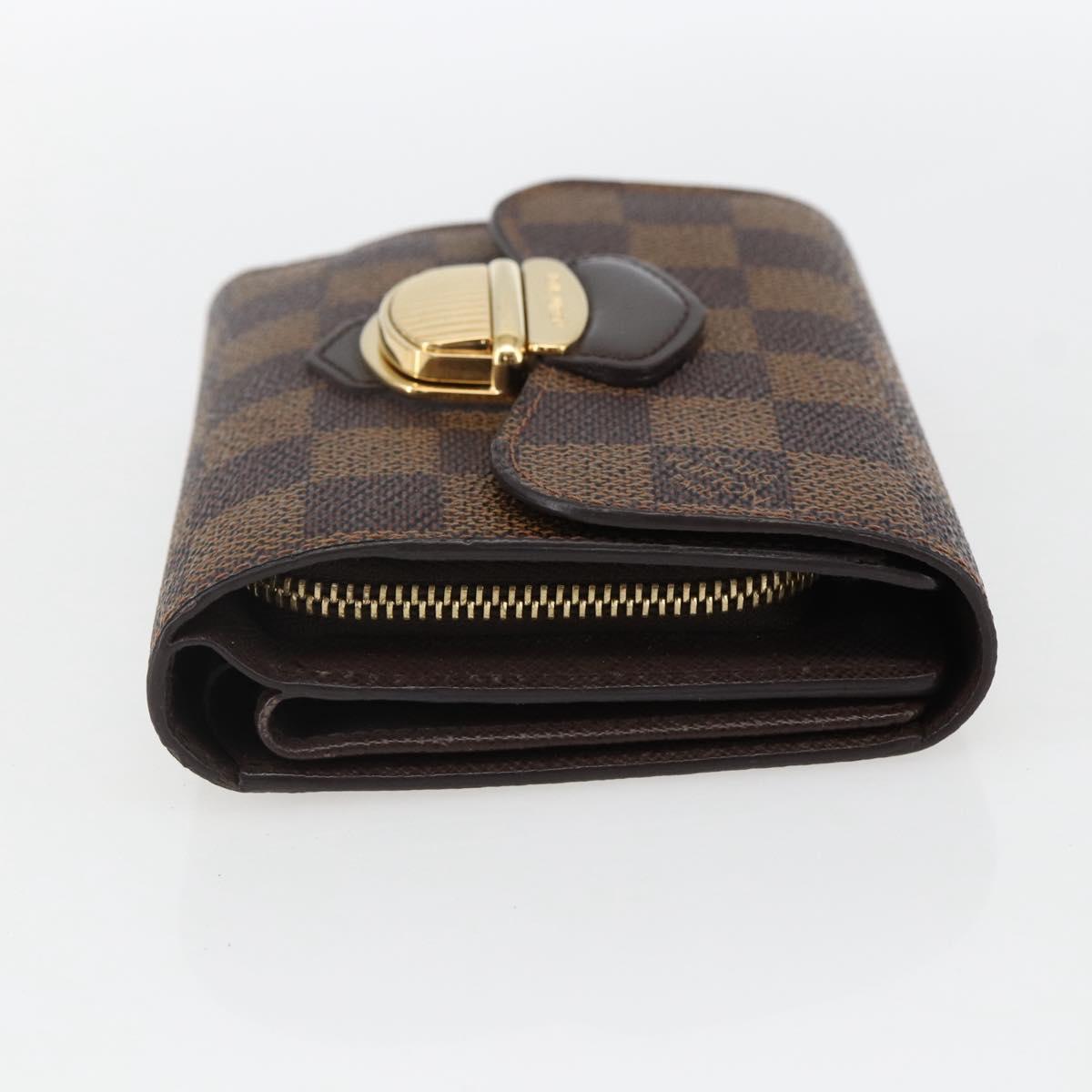 LOUIS VUITTON Damier Ebene Portefeuille Joy Bifold Wallet N60034 LV Auth ep13095