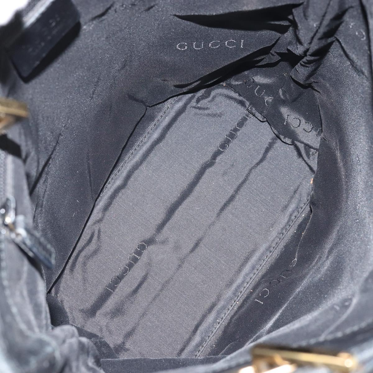 GUCCI GG Canvas Tote Bag Black Gold 002 1099 Auth ep13113