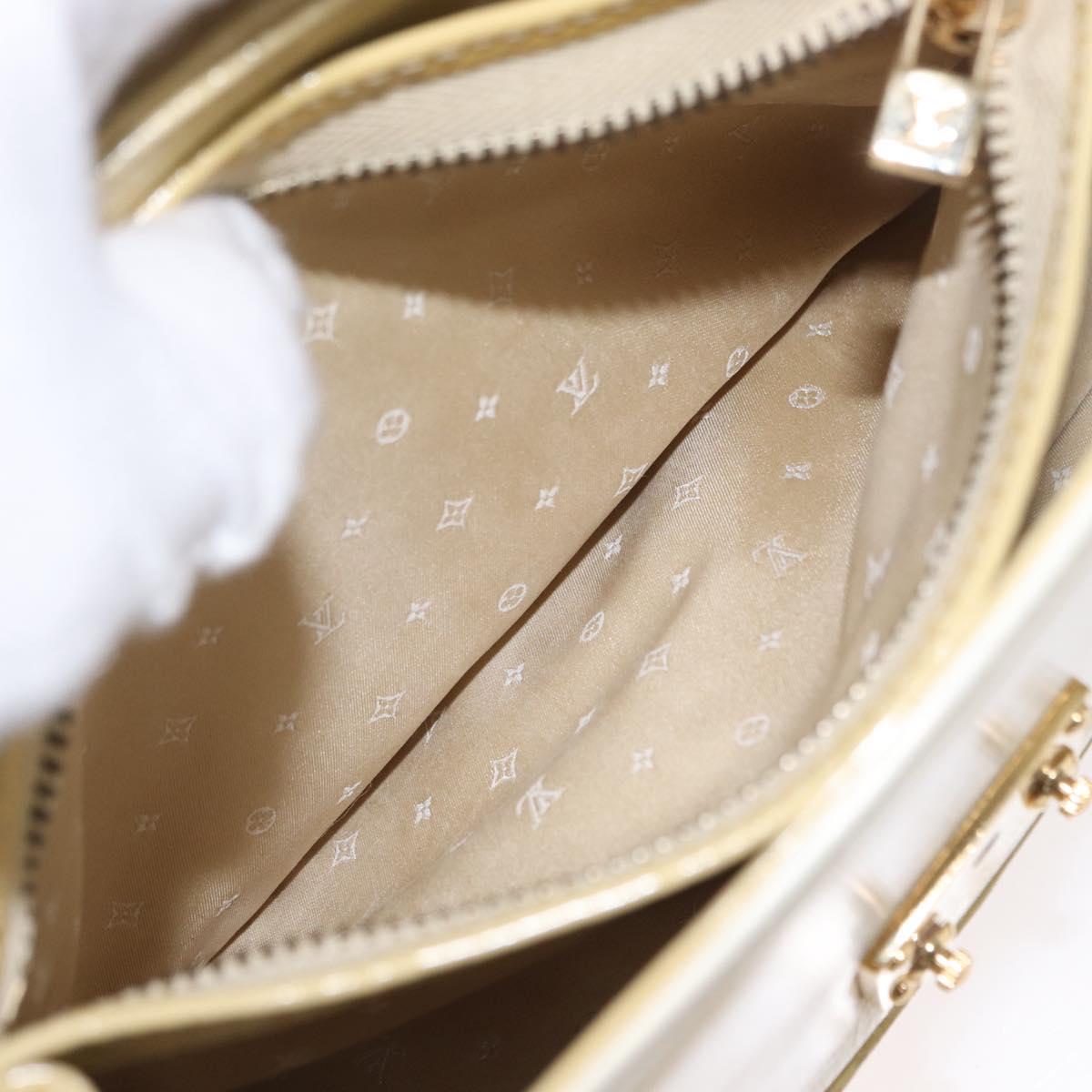 LOUIS VUITTON Cruise line Sac Bicolor Hand Bag Enamel Yellow M92547 Auth ep13148
