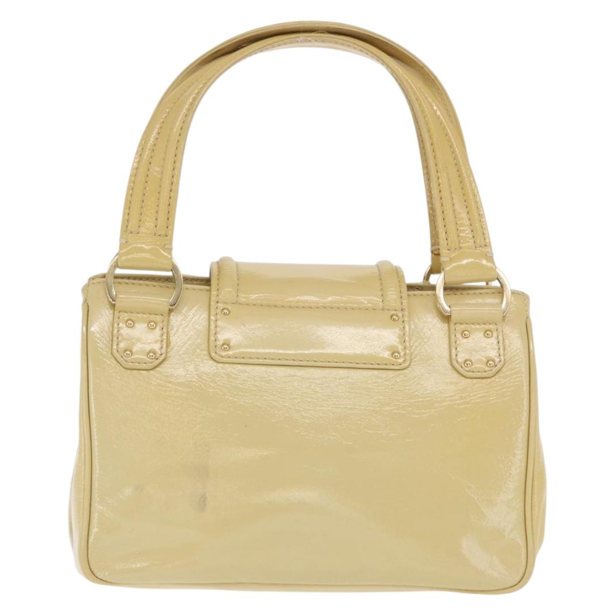 LOUIS VUITTON Cruise line Sac Bicolor Hand Bag Enamel Yellow M92547 Auth ep13148