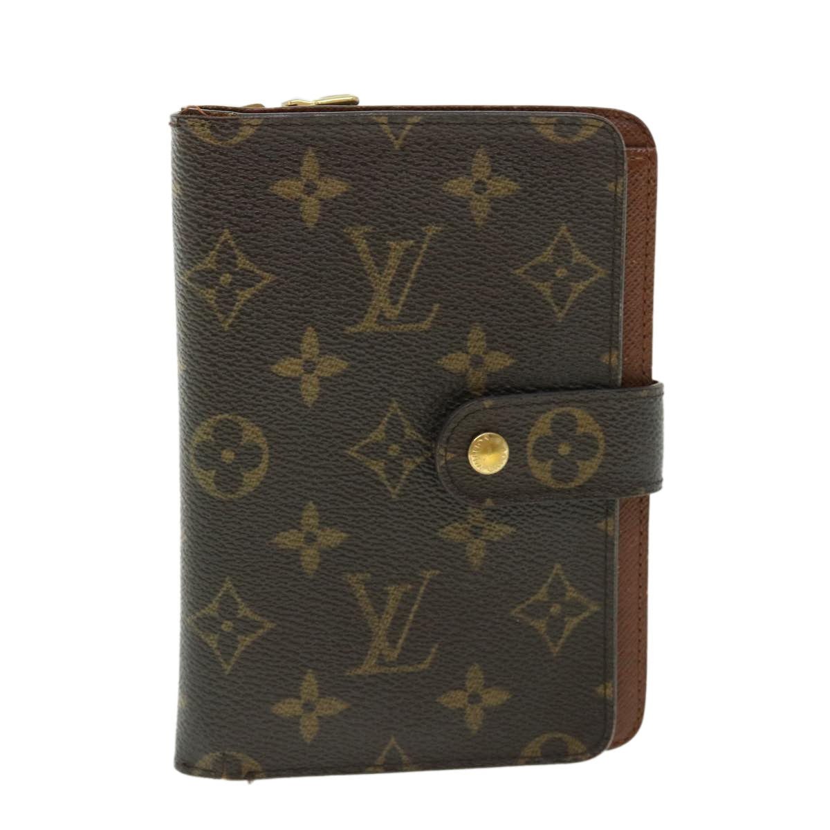 LOUIS VUITTON Monogram Porte Papier Zip Wallet M61207 LV Auth ep1315