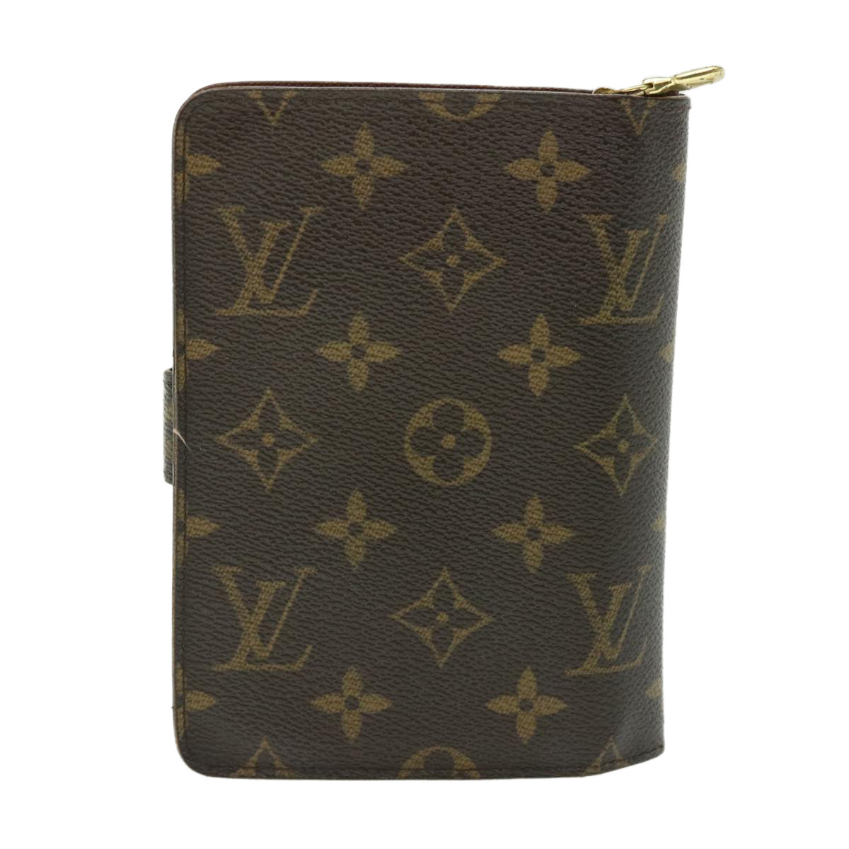 LOUIS VUITTON Monogram Porte Papier Zip Wallet M61207 LV Auth ep1315