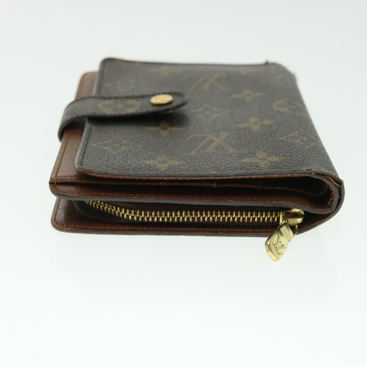 LOUIS VUITTON Monogram Porte Papier Zip Wallet M61207 LV Auth ep1315