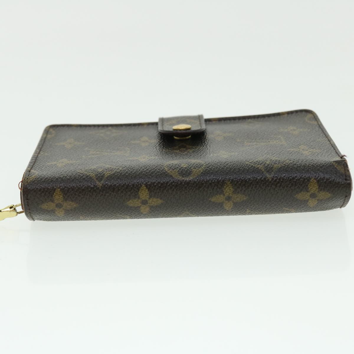 LOUIS VUITTON Monogram Porte Papier Zip Wallet M61207 LV Auth ep1315