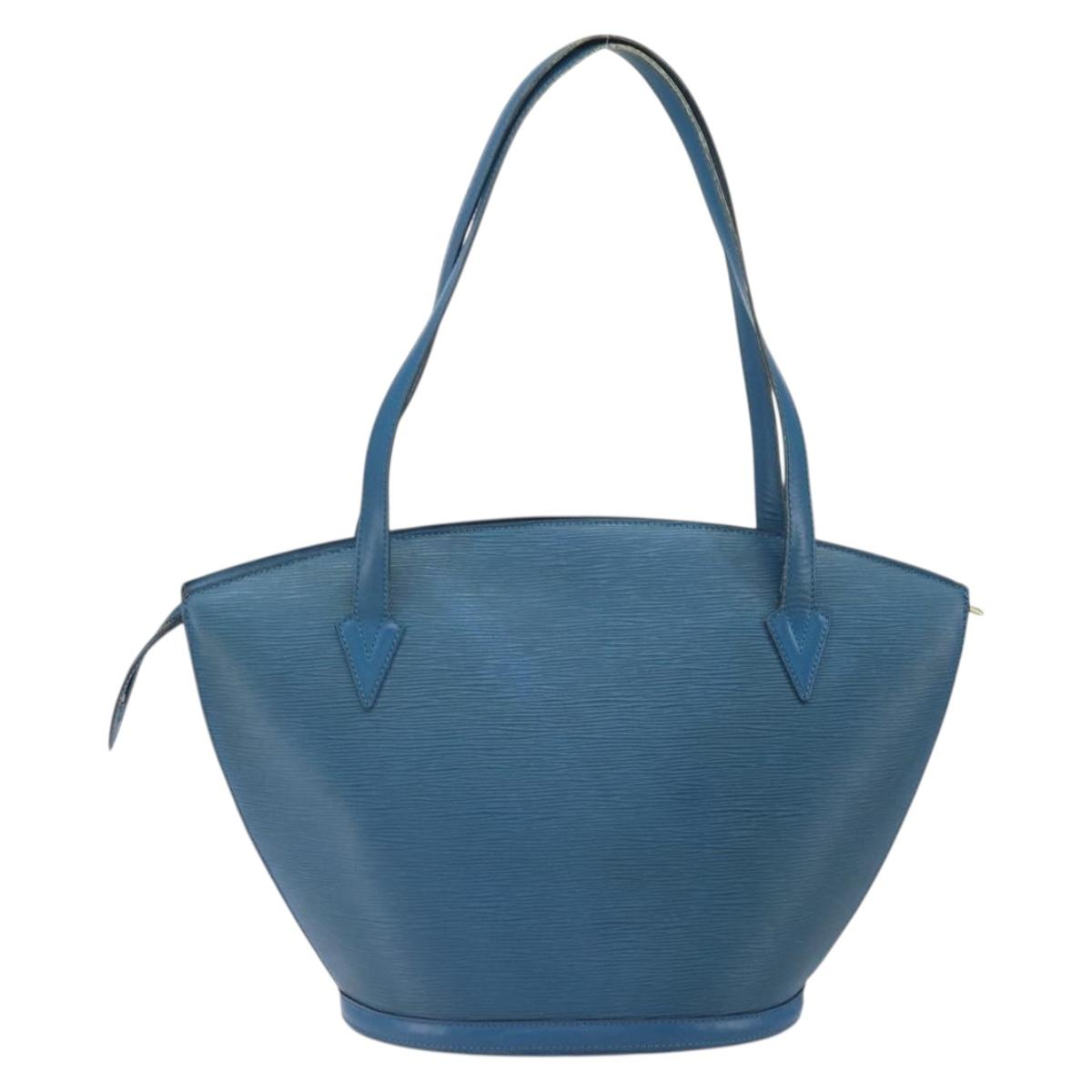 LOUIS VUITTON Epi Saint Jacques Shopping Shoulder Bag Blue M52275 Auth ep13153
