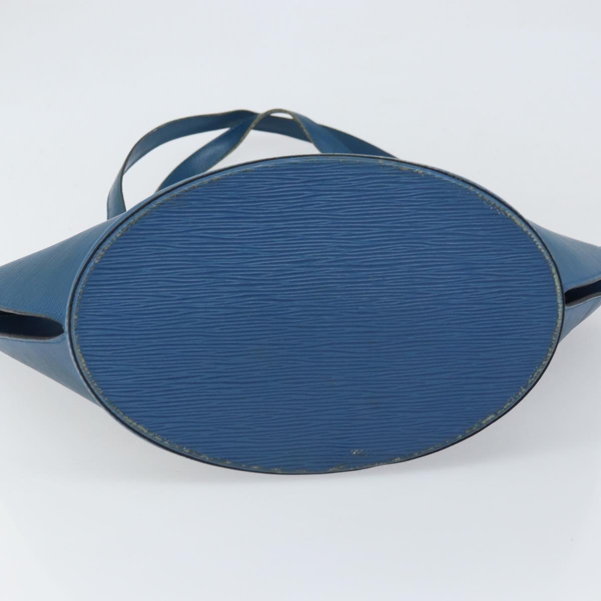 LOUIS VUITTON Epi Saint Jacques Shopping Shoulder Bag Blue M52275 Auth ep13153