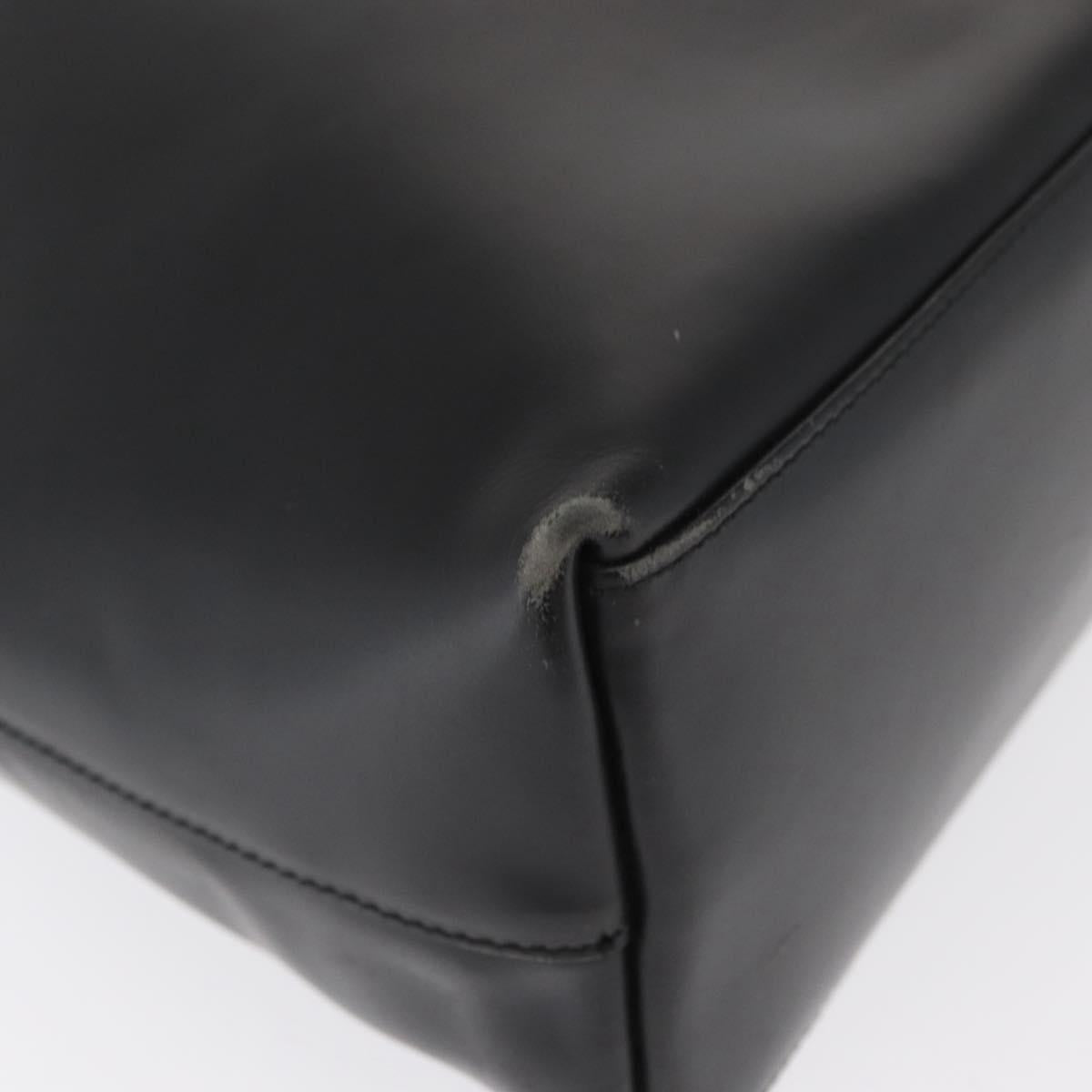 GUCCI Shoulder Bag Leather Black Silver 001 2123 1943 Auth ep13158