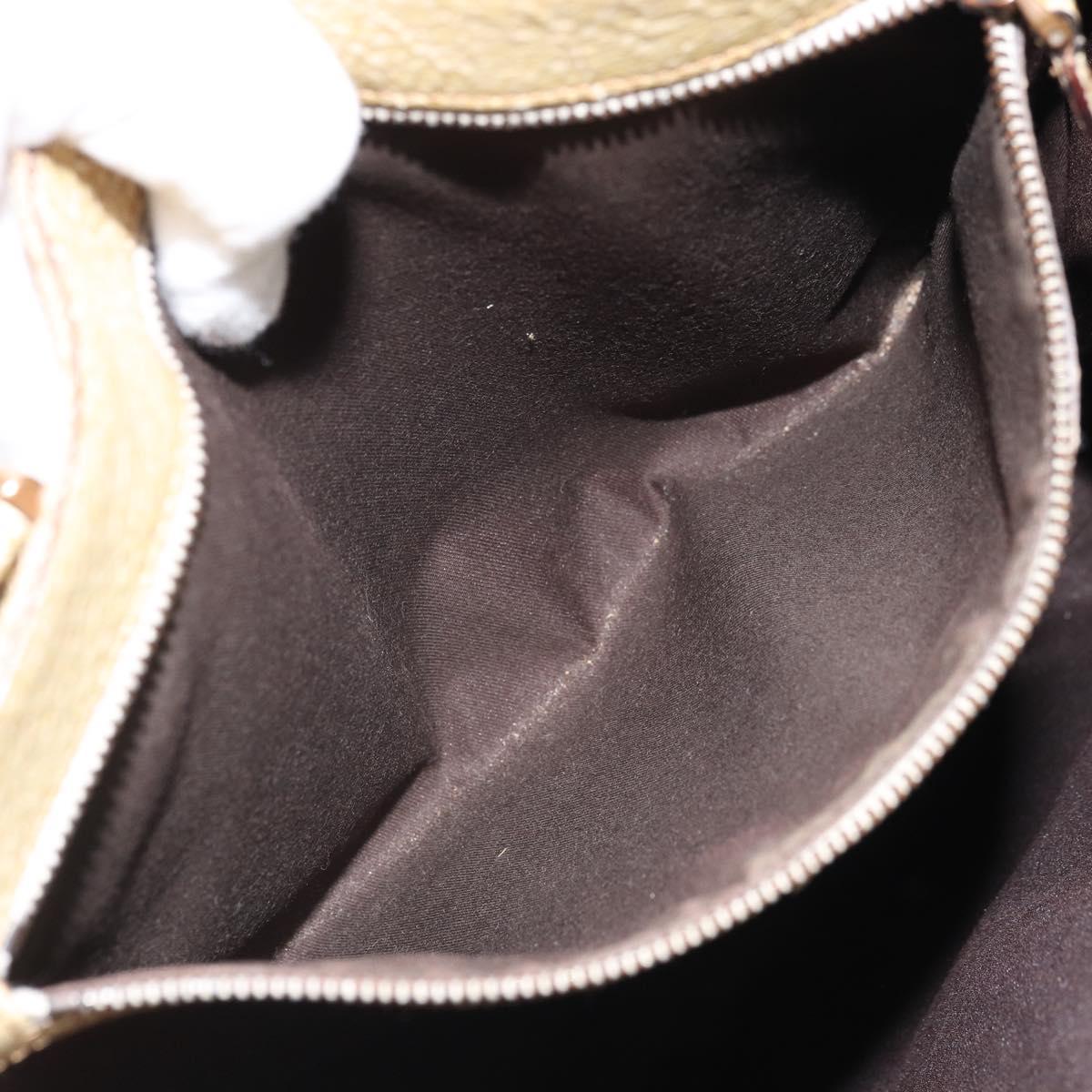 GUCCI GG Canvas Tote Bag Beige Gold 124261 Auth ep13162