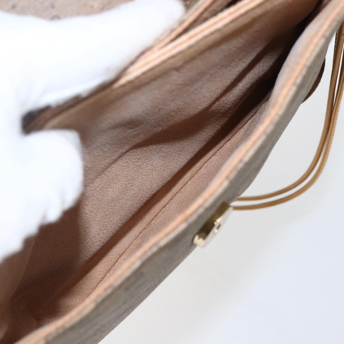 GUCCI Micro GG Supreme Shoulder Bag PVC Beige Gold 49 007 5548 Auth ep13173