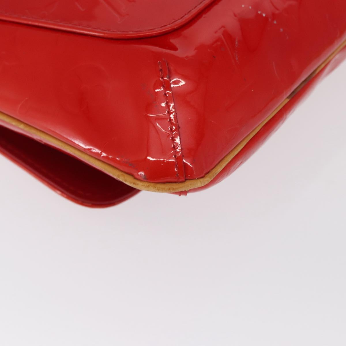 LOUIS VUITTON Monogram Vernis Thompson Street Bag Red M91094 LV Auth ep13184