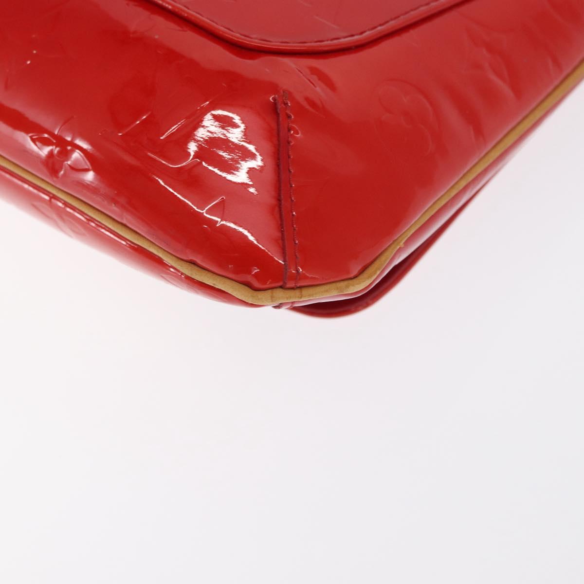 LOUIS VUITTON Monogram Vernis Thompson Street Bag Red M91094 LV Auth ep13184