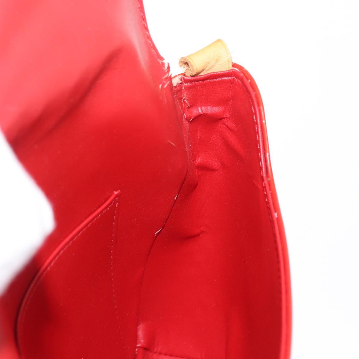 LOUIS VUITTON Monogram Vernis Thompson Street Bag Red M91094 LV Auth ep13184